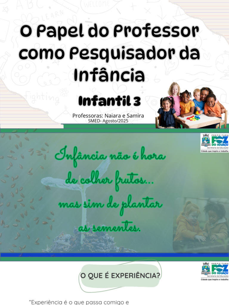 Professor como Pesquisador da Infância | PDF | Educação Infantil ...