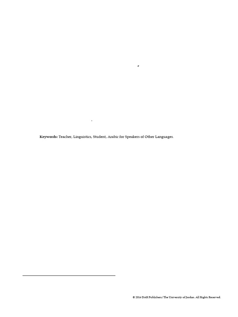 Teaching Arabic to Non-Native Speakers | PDF | Language Education | Arabic