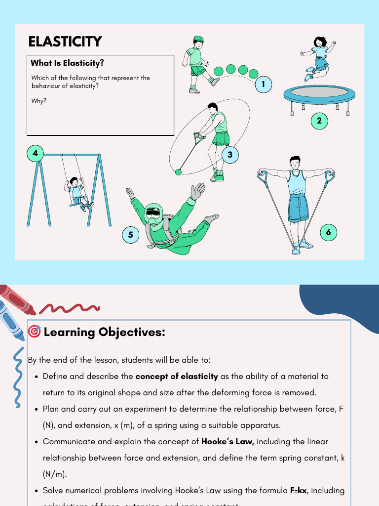 Understanding Elasticity and Hooke's Law | PDF | Elasticity (Physics ...