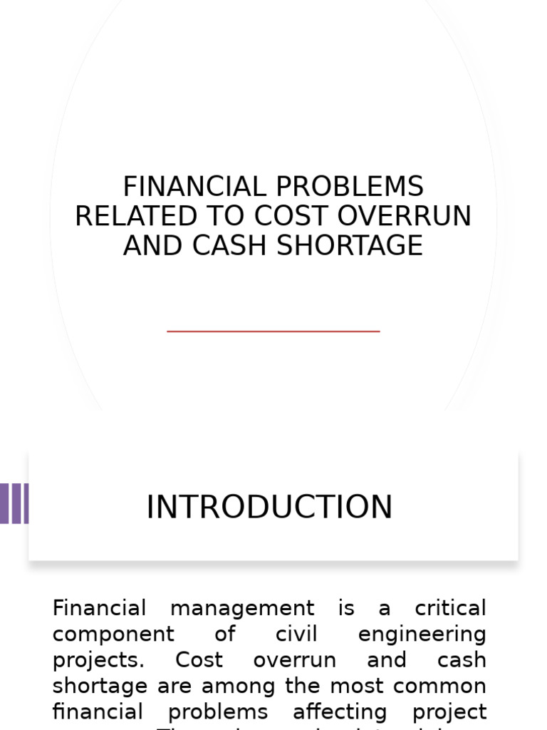 Cost Overrun & Cash Shortage in Projects | PDF | Supply Chain | Economies