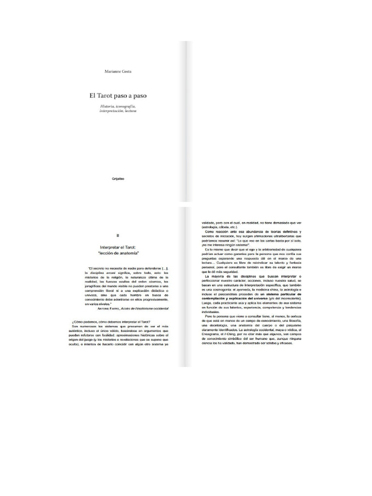 El Tarot Paso A Paso Marianne Costa | PDF