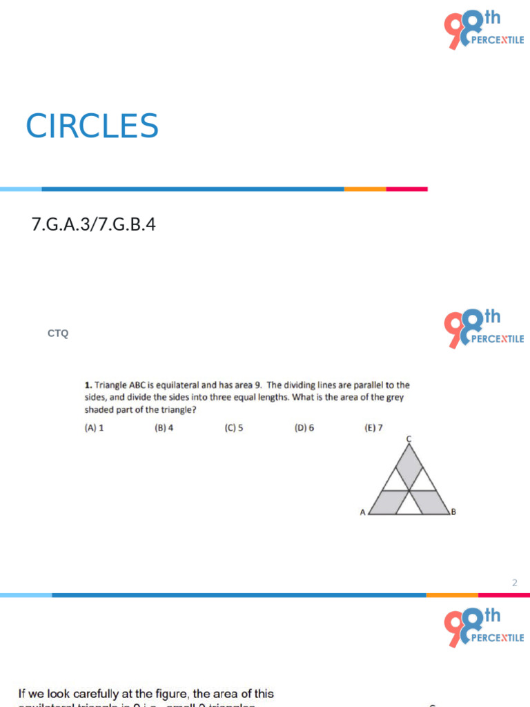 Circle Geometry Concepts and Solutions | PDF