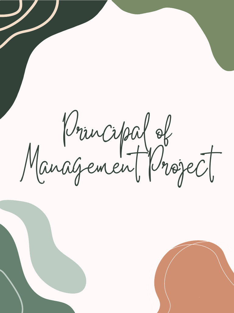 Olive Green Doodle Final Project Cover A4 Document PDF | PDF