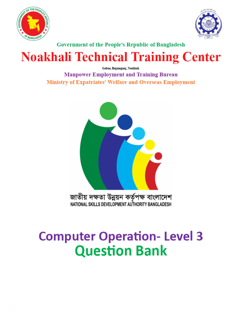 Computer Operation Question Bank | PDF