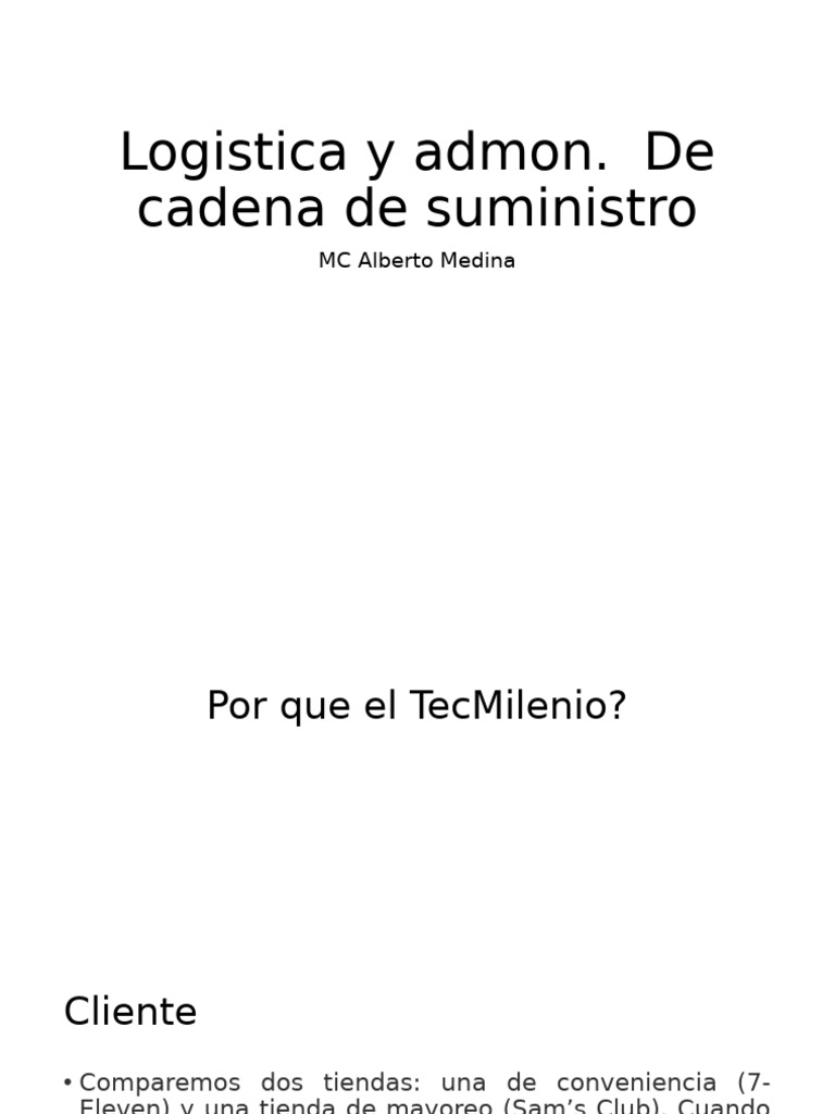 Logística en la Cadena de Suministro | PDF | Logística | Marketing