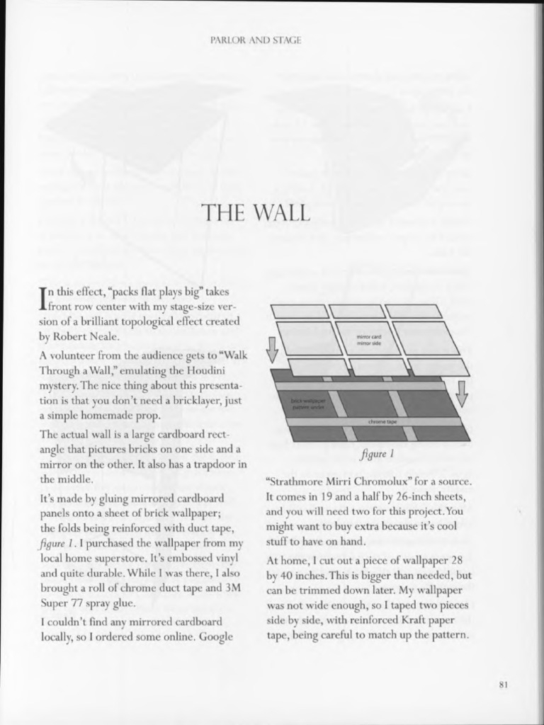 DIY Magic Wall Prop Instructions | PDF