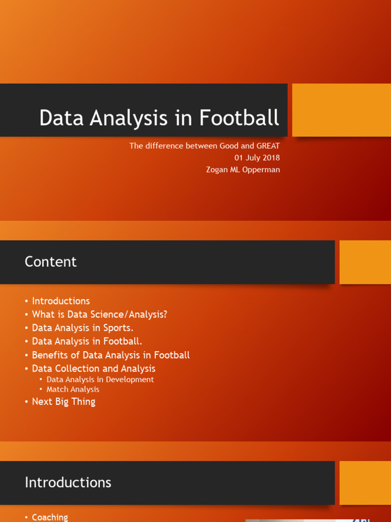 Data Analysis Enhancing Football Performance | PDF | Predictive ...