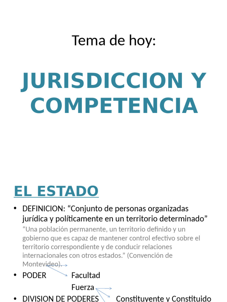 Jurisdicción y Competencia en el Estado | PDF | Jurisdicción | Judicaturas