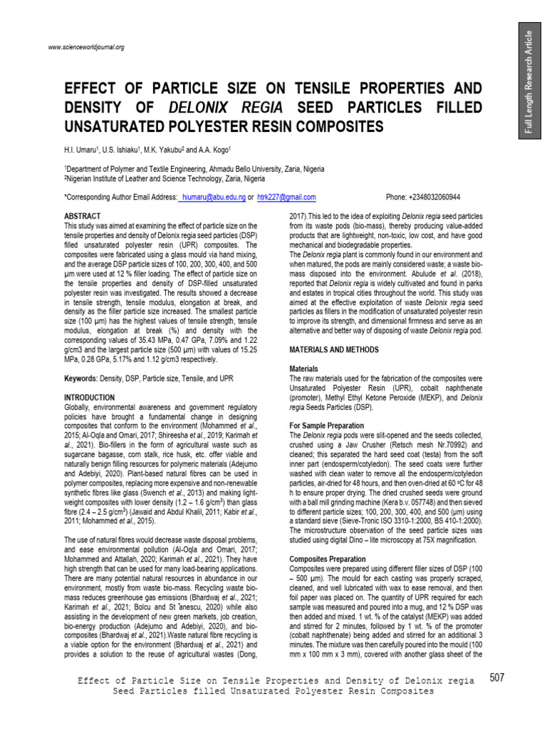 Scienceworld,+vol+17 (4) +pp+507-511+umaru+et+al | PDF | Composite ...