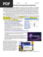 CSIS 235 02 GettingStartedwithJavaProgramsUsingEclipse