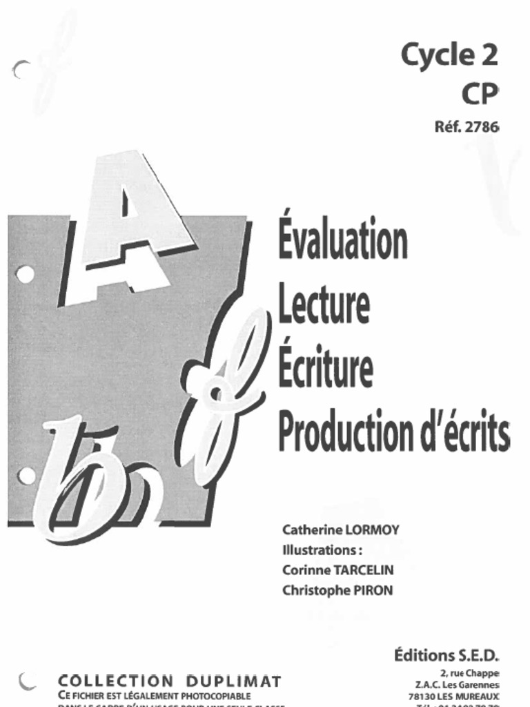CP - Lecture, Écriture, Éval | PDF