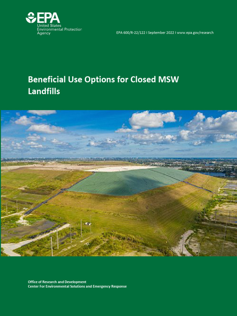 Repurposing Closed MSW Landfills | PDF | Resource Conservation And ...