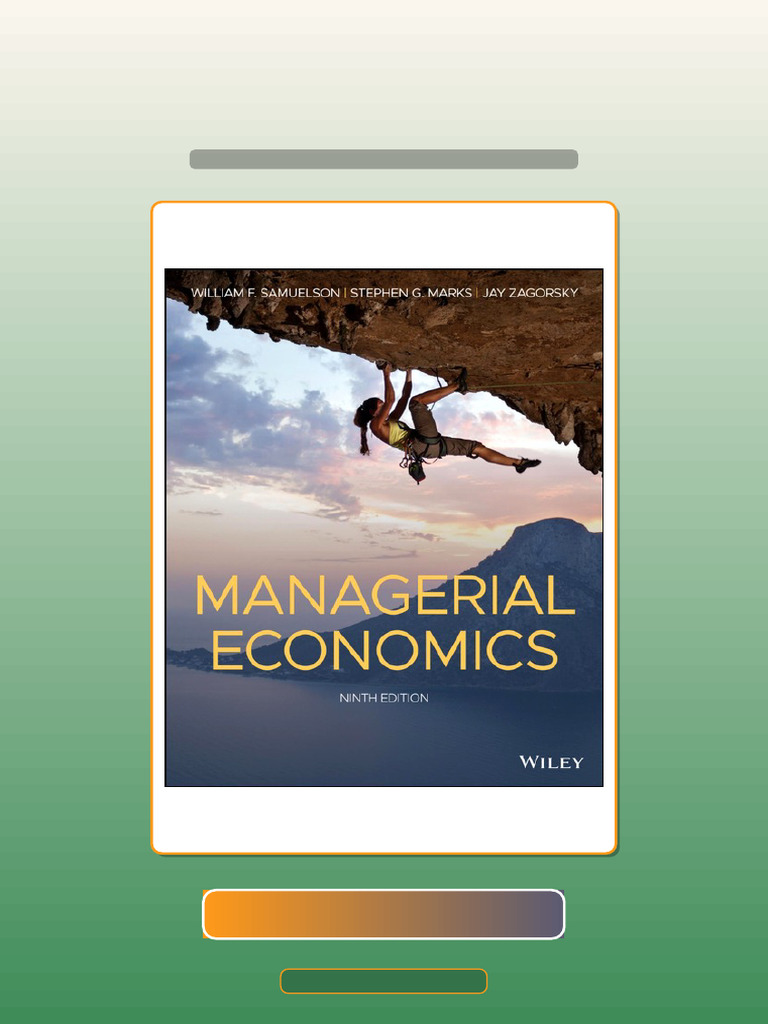 Authorized Managerial Economics 9th Edition by William F ...