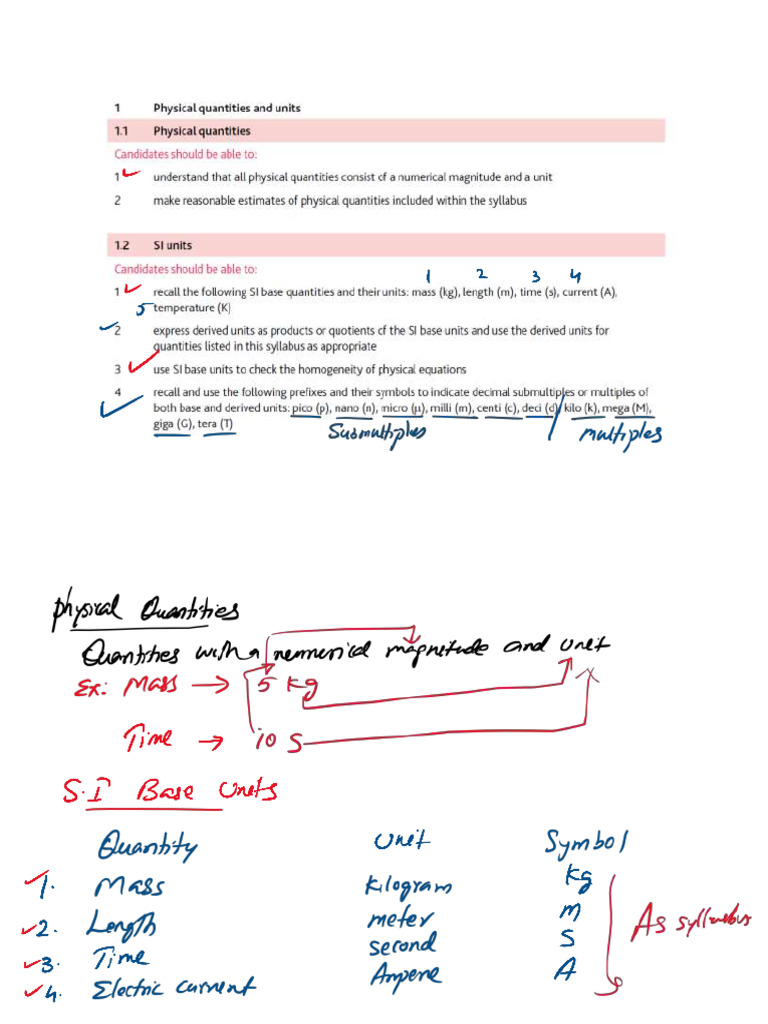 As Phy Unit 1 | PDF