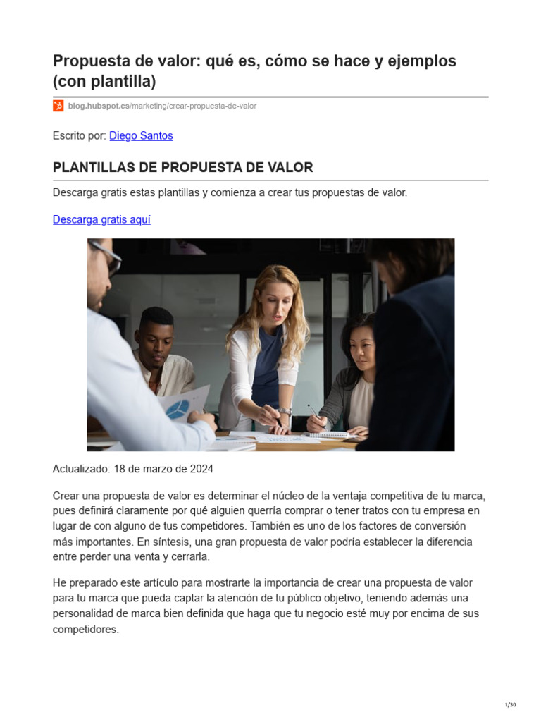 Cómo crear una propuesta de valor efectiva | PDF | Marketing | Spotify
