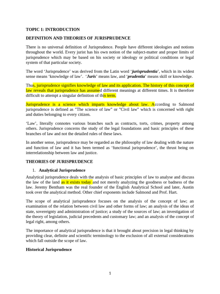 Jurisprudence Notes 1 | PDF | Rationalism | Empiricism