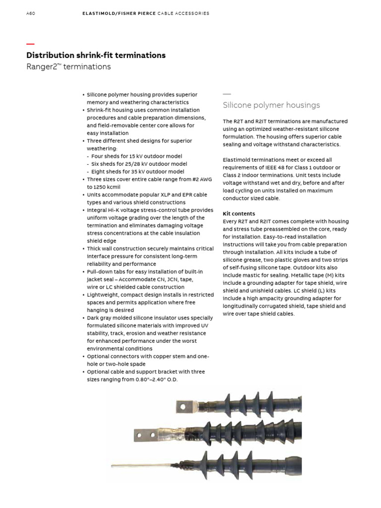 Ranger2 Terminations | PDF | Insulator (Electricity) | Electrical Connector