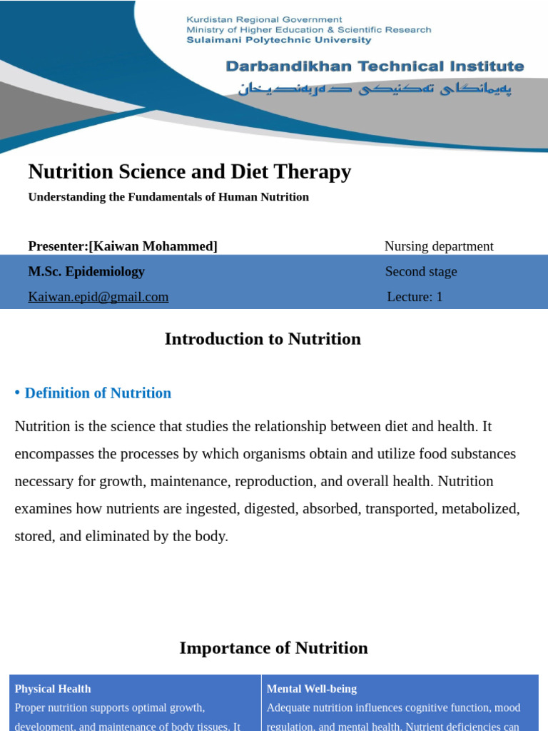 Essentials of Nutrition Science and Therapy | PDF | Nutrition | Diet ...