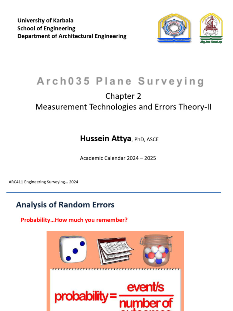 Arch035 Chapter 2 Errors Part2 | PDF | Errors And Residuals | Accuracy ...