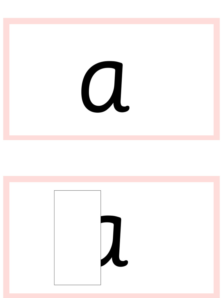 Lower Case A | PDF