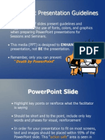 Power Point Guidelines