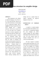 Download Role of Data Structure in Compiler Design by anish5596 SN93015808 doc pdf