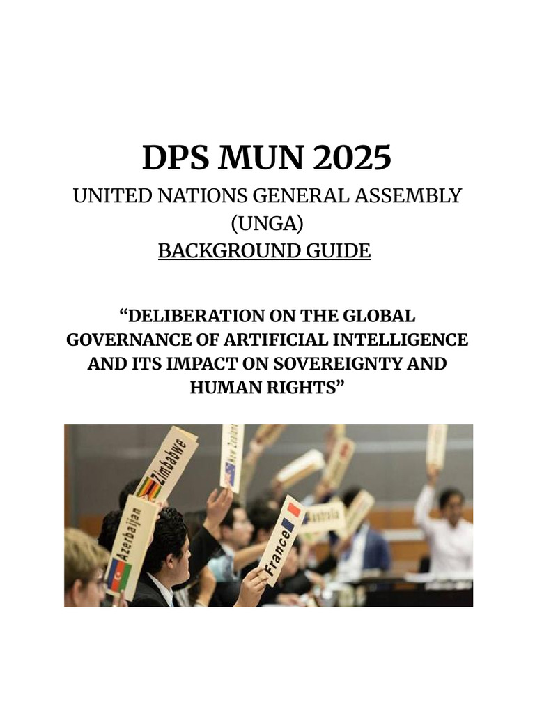 DPS MUN 2025: AI Governance & Rights | PDF | Artificial Intelligence ...