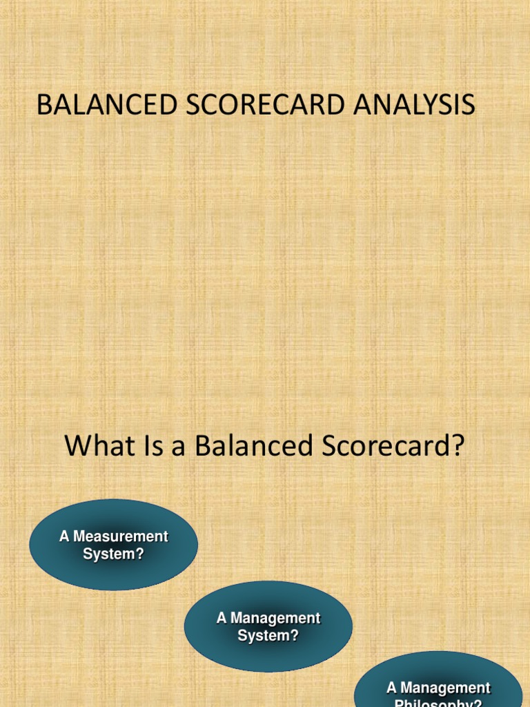 Balanced Scorecard Framework Overview | PDF | Strategic Management ...