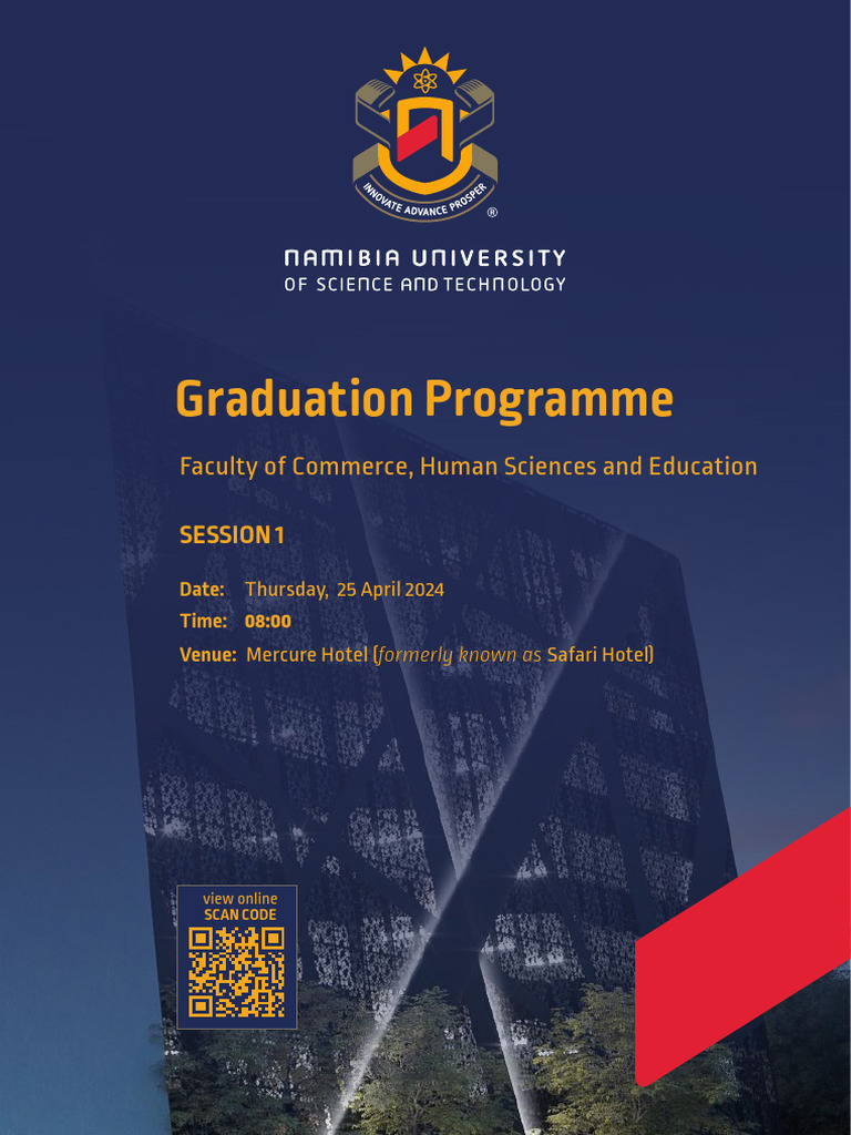 NUST Graduation Programme 2024 | PDF | Qualifications | Vocational ...
