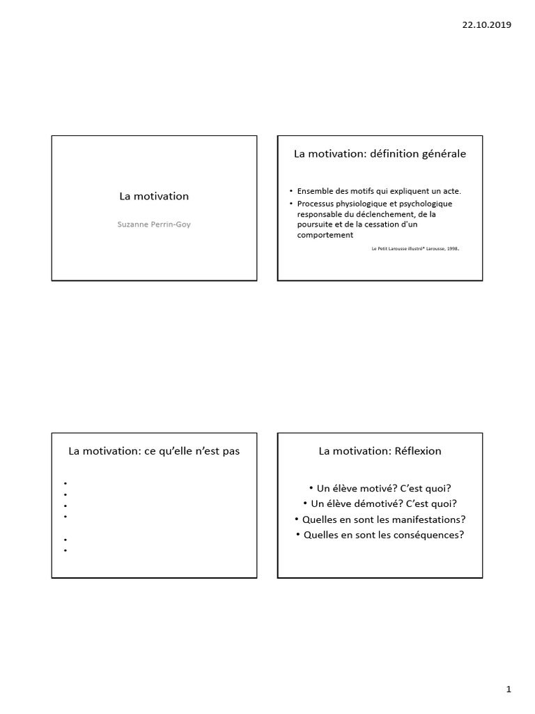Comprendre la motivation scolaire | PDF | Motivant | Motivation