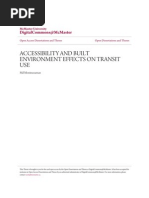 Accessibility and Built Environment Effects on Transit Use
