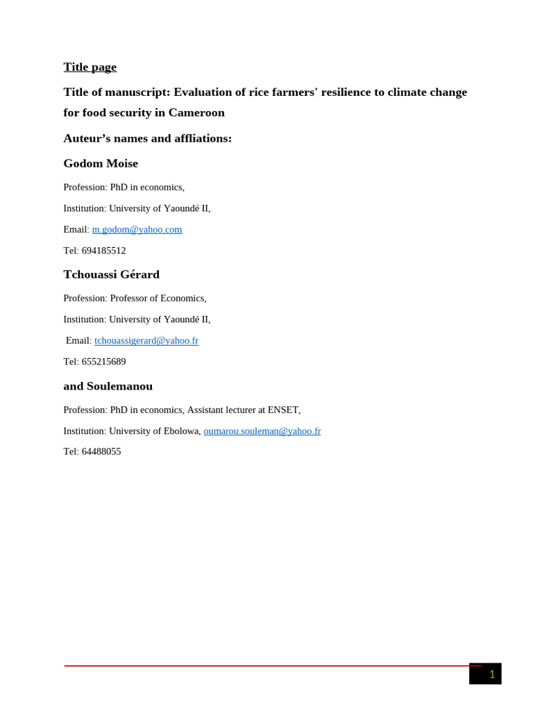 Paper Evaluation of Resilience Rice Farmers | PDF | Agriculture | Rice