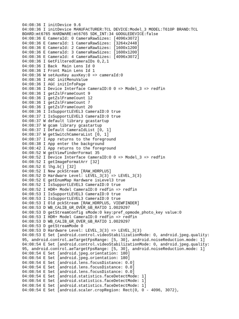 TCL Model 3 Camera Initialization Log | PDF | Elon Musk