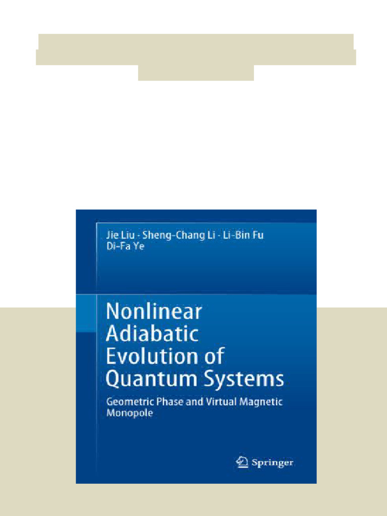 Nonlinear Adiabatic Evolution of Quantum Systems Geometric Phase and ...