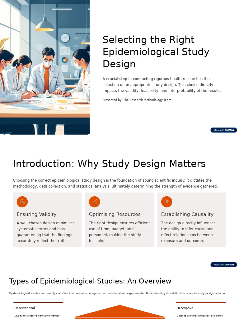 Choosing Epidemiological Study Designs | PDF | Randomized Controlled ...
