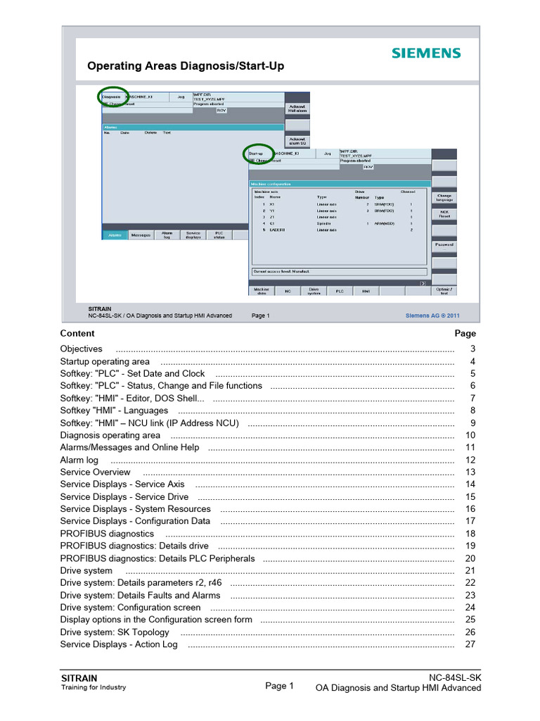 Advanced HMI Startup & Diagnosis Training | PDF | Programmable Logic ...