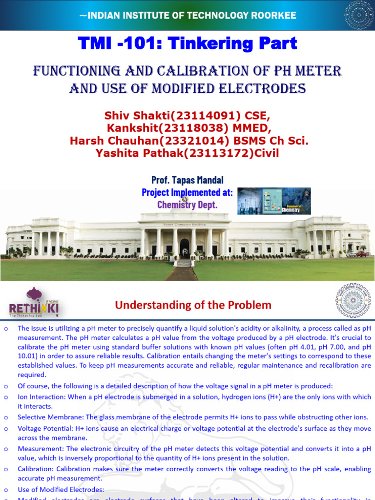 pH Meter Calibration and Modified Electrodes | PDF | Ph | Applied And ...