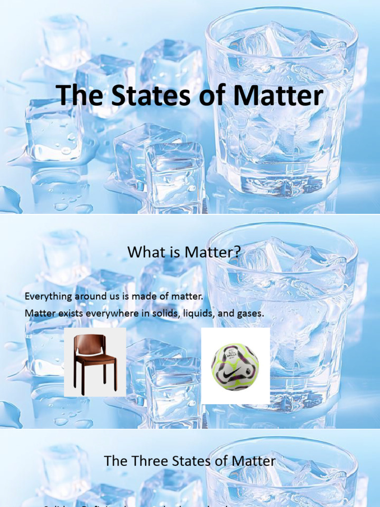 The States of Matter | PDF