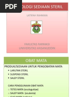 Download Ibu Latifah-teknologi Sediaan Steril 2 Power Point by Sherly Wijoyo SN93019274 doc pdf