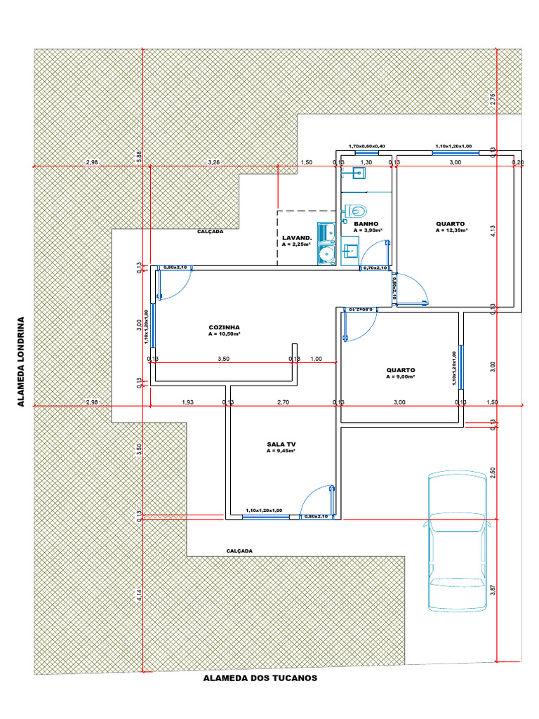Dimensões e Áreas de Ambientes Residenciais | PDF