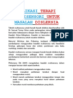 APLIKASI TERAPI MULTISENSORI UNTUK DISLEKSIA