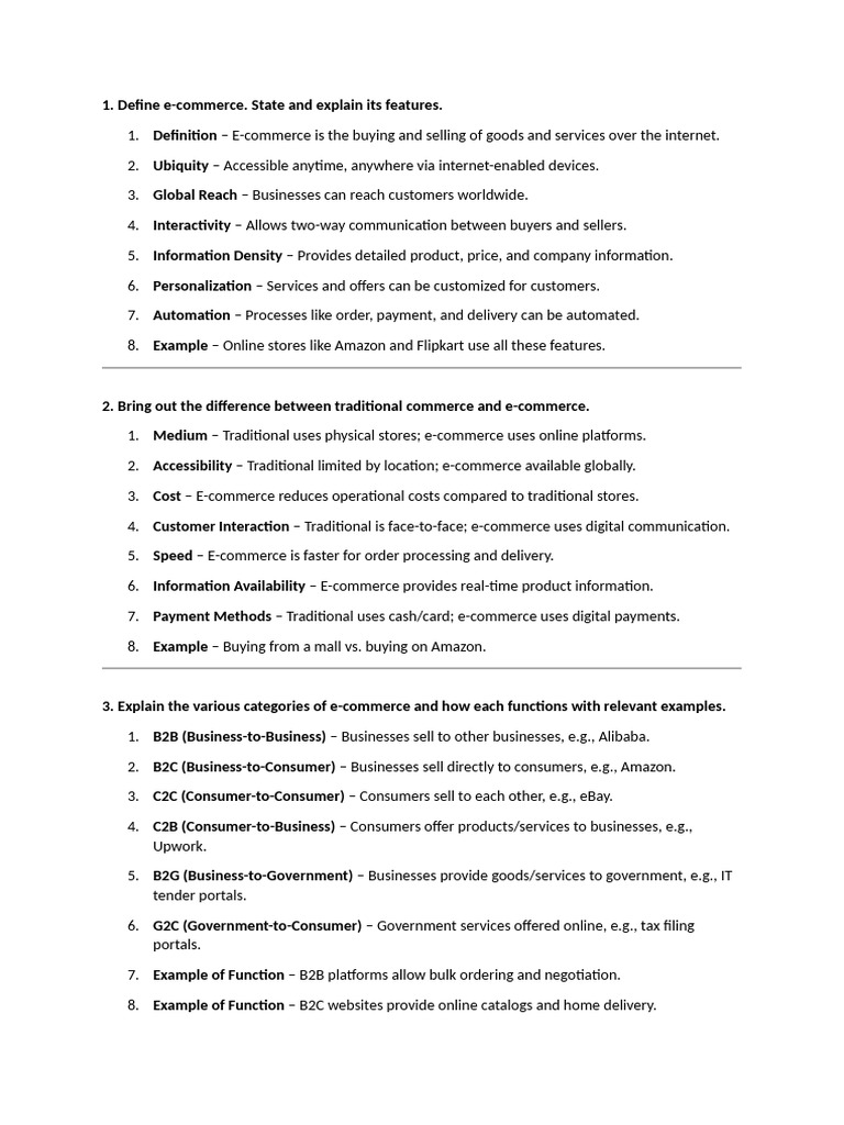 E Commerce and Digital Marketing | PDF | E Commerce | Computer Security