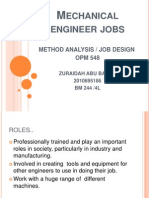 Echanical Engineer Jobs: Method Analysis / Job Design OPM 548