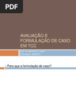Avaliação e formulação de caso em TCC