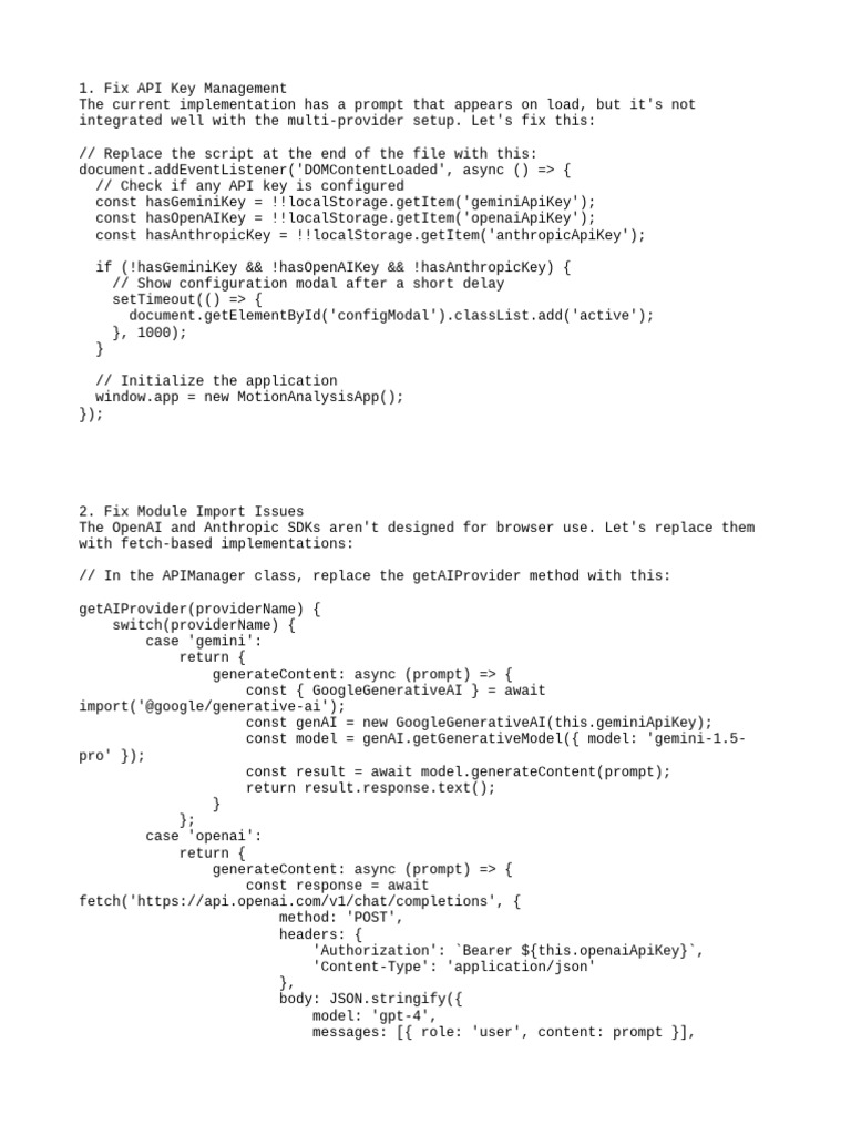 Optimize API Key Management & Imports | PDF | Computing Platforms ...