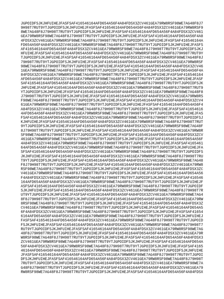 Random Alphanumeric String Data | PDF