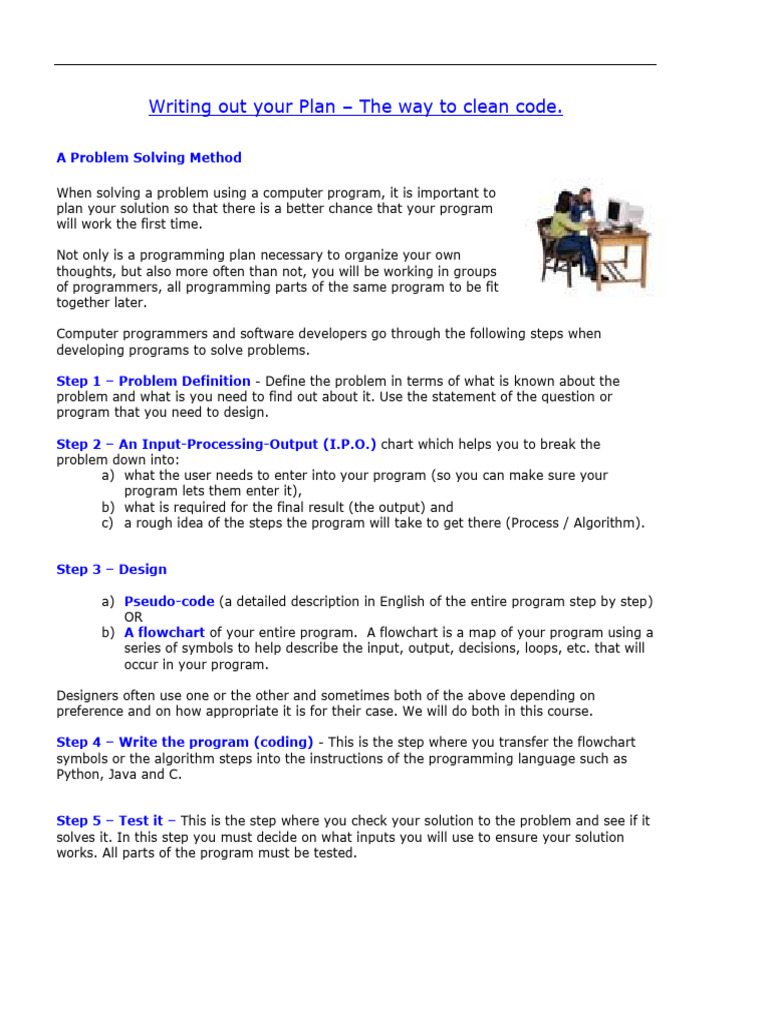 Problem Solving in Computer Science | PDF | Computer Program | Programming