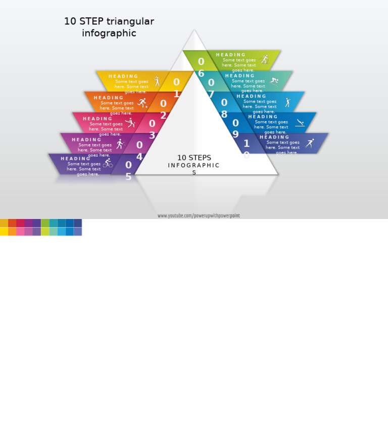 4.create 10 STEP Triangular Infographic | PDF