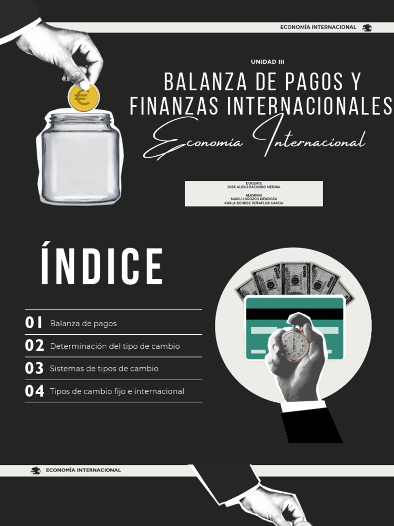 Presentación | PDF | Tipo de cambio | Balance de pagos