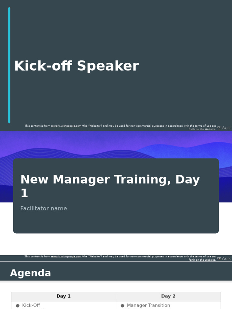 (Re - Work) Google's New Manager Training Slides | PDF | Intelligence ...